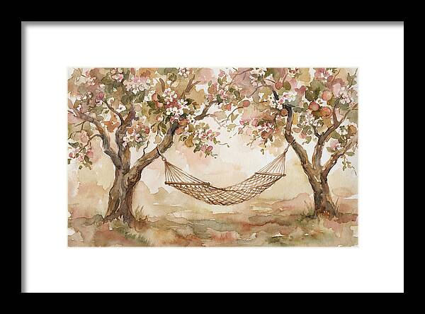 Garden Hammock Under Apple Blossoms