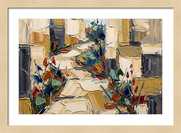 Garden Path In Palette Knife Style