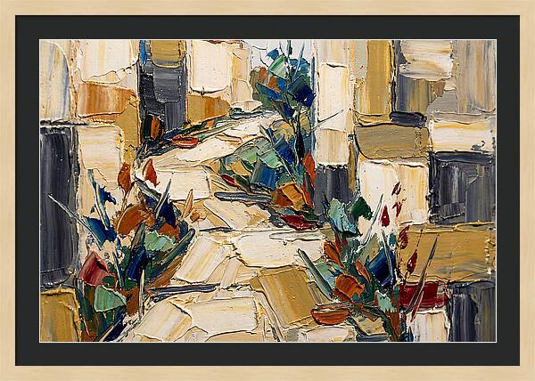 Garden Path In Palette Knife Style