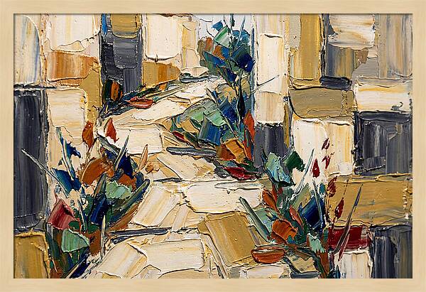 Garden Path In Palette Knife Style