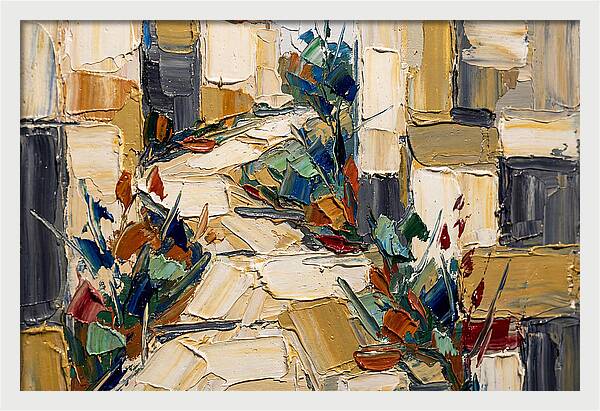 Garden Path In Palette Knife Style