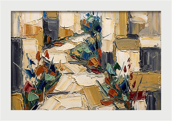 Garden Path In Palette Knife Style