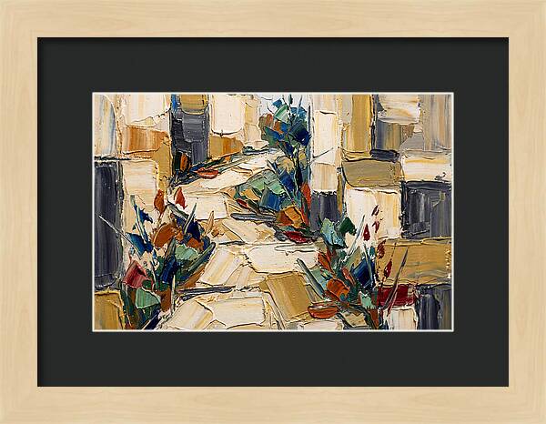 Garden Path In Palette Knife Style