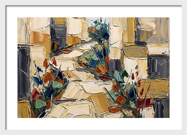 Garden Path In Palette Knife Style