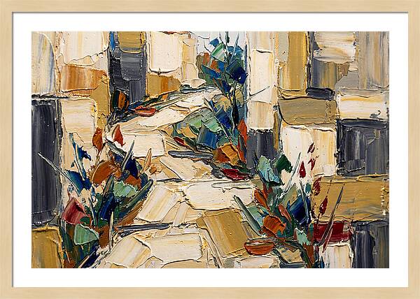 Garden Path In Palette Knife Style