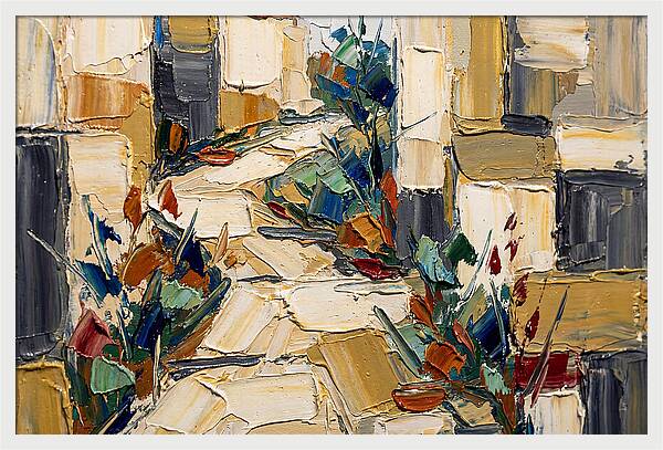 Garden Path In Palette Knife Style