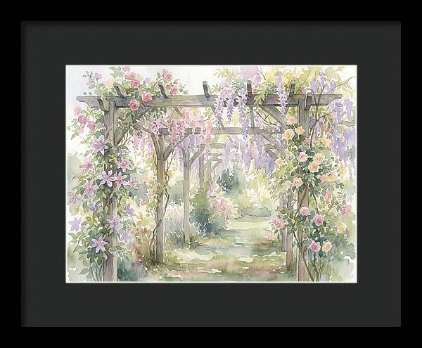 Garden Pathway Under Pergola