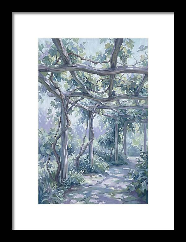 Garden Pathway Under Vines