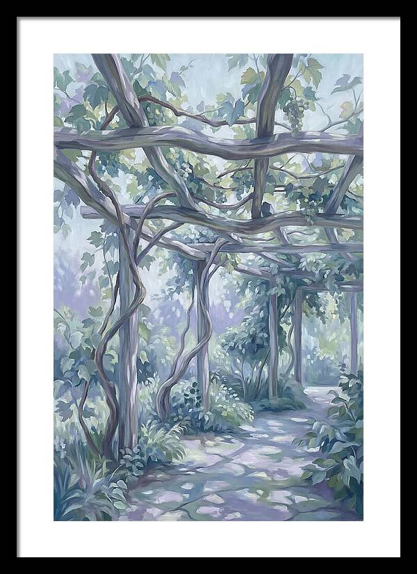 Garden Pathway Under Vines