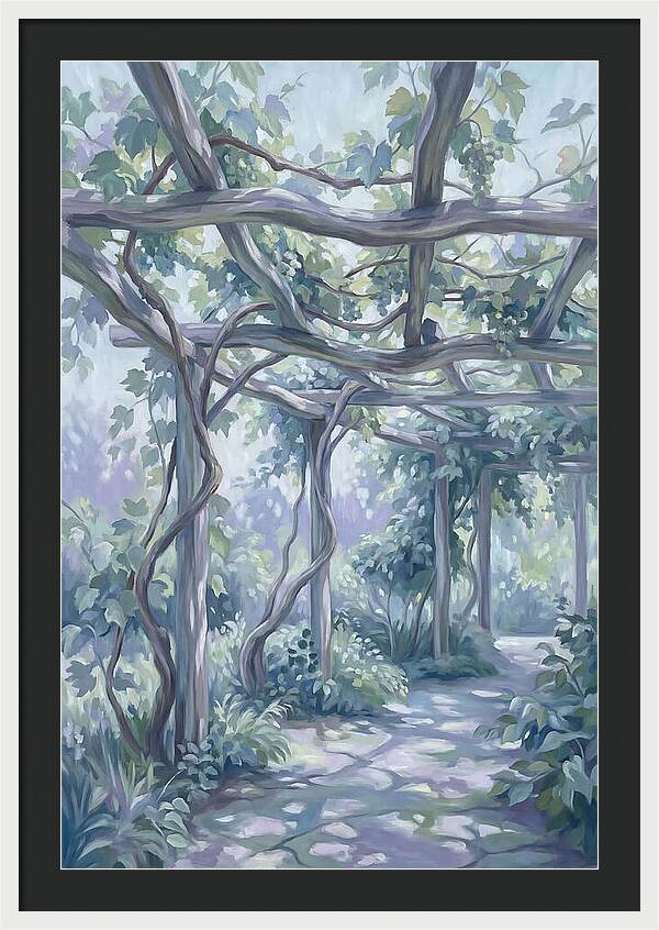 Garden Pathway Under Vines