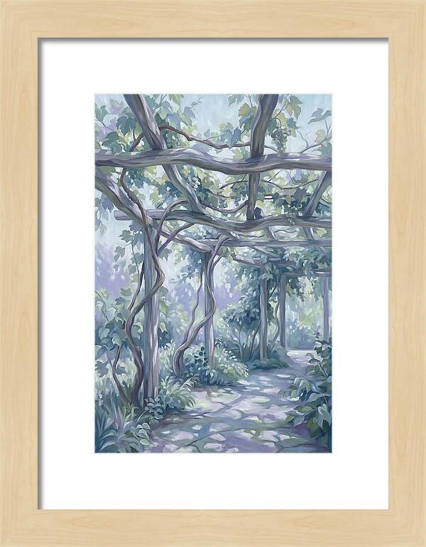 Garden Pathway Under Vines
