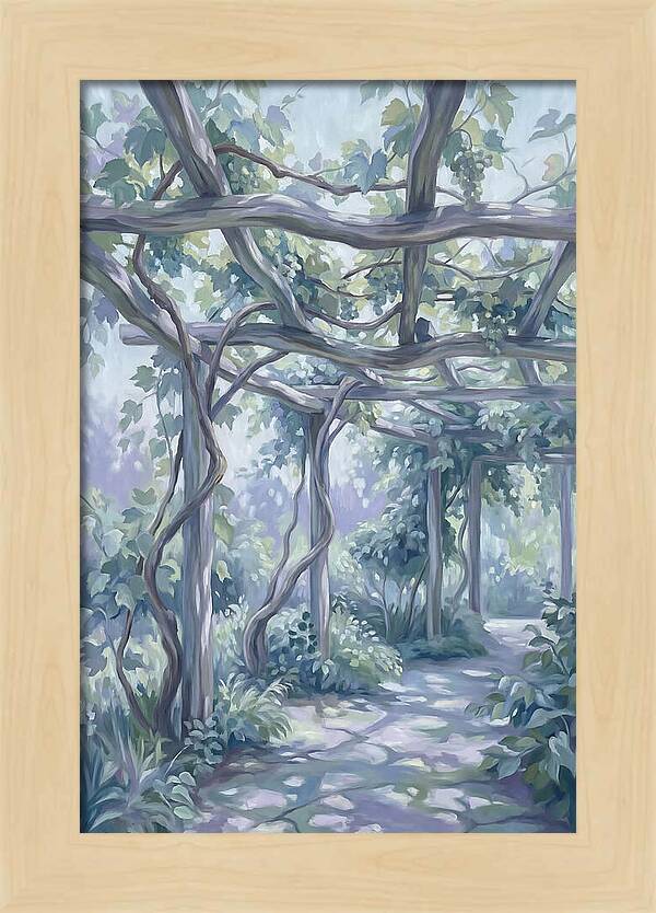 Garden Pathway Under Vines