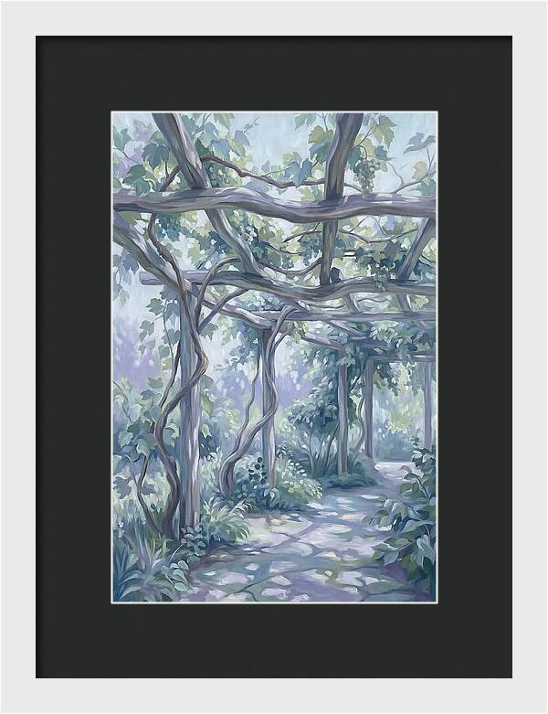 Garden Pathway Under Vines