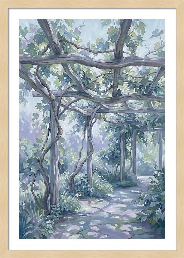 Garden Pathway Under Vines