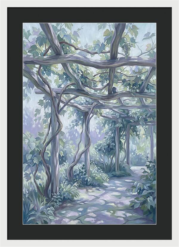 Garden Pathway Under Vines