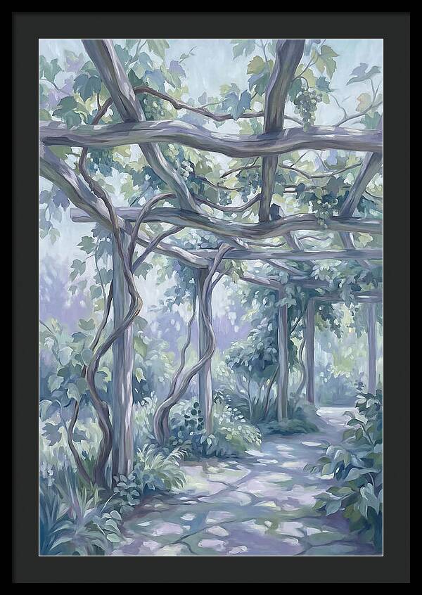Garden Pathway Under Vines