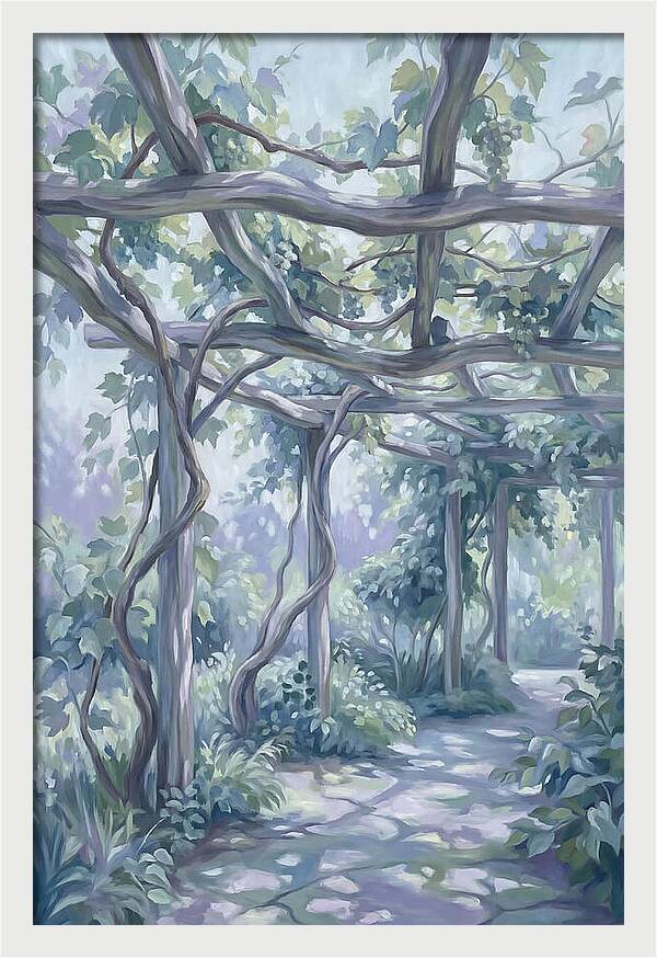 Garden Pathway Under Vines