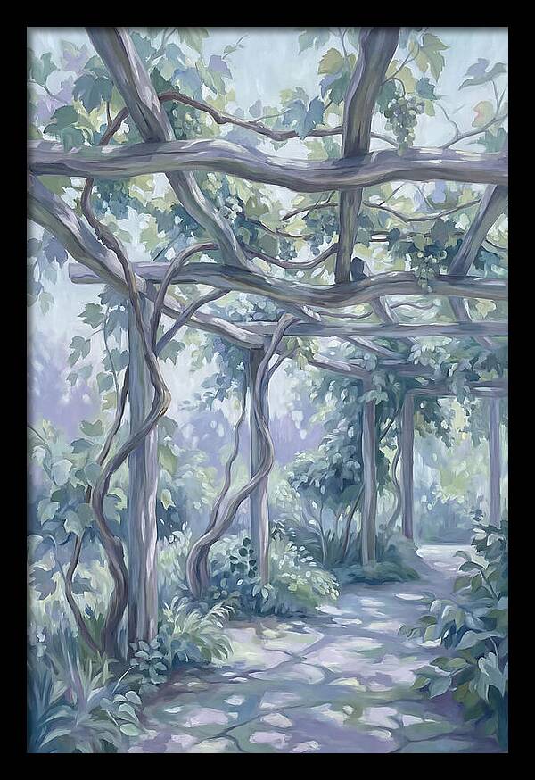 Garden Pathway Under Vines