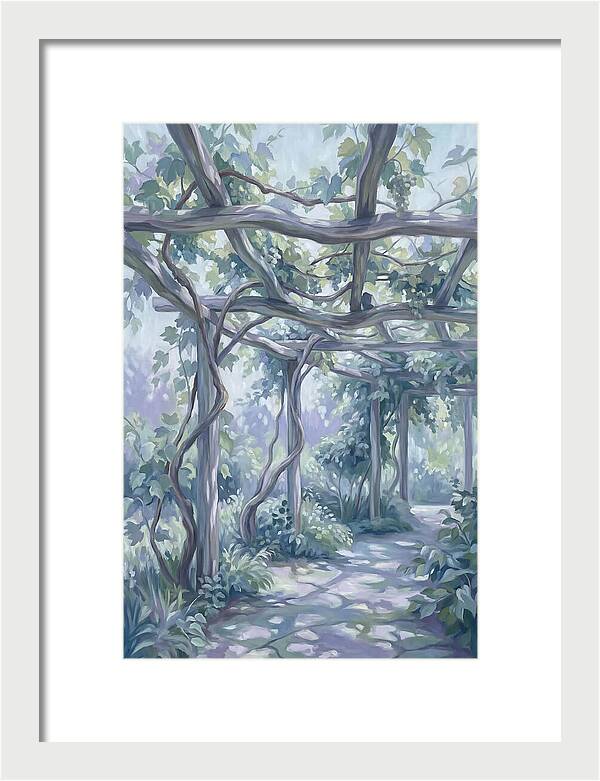 Garden Pathway Under Vines