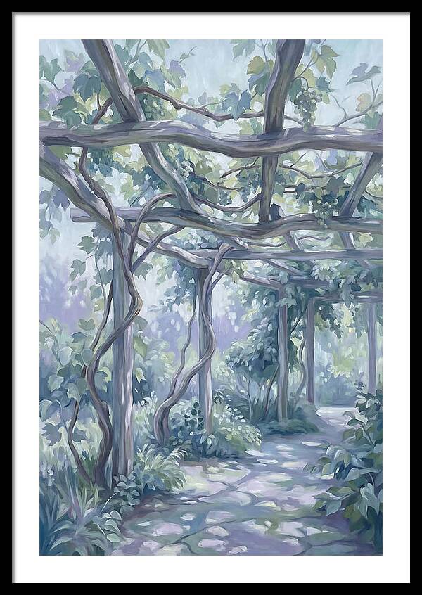 Garden Pathway Under Vines