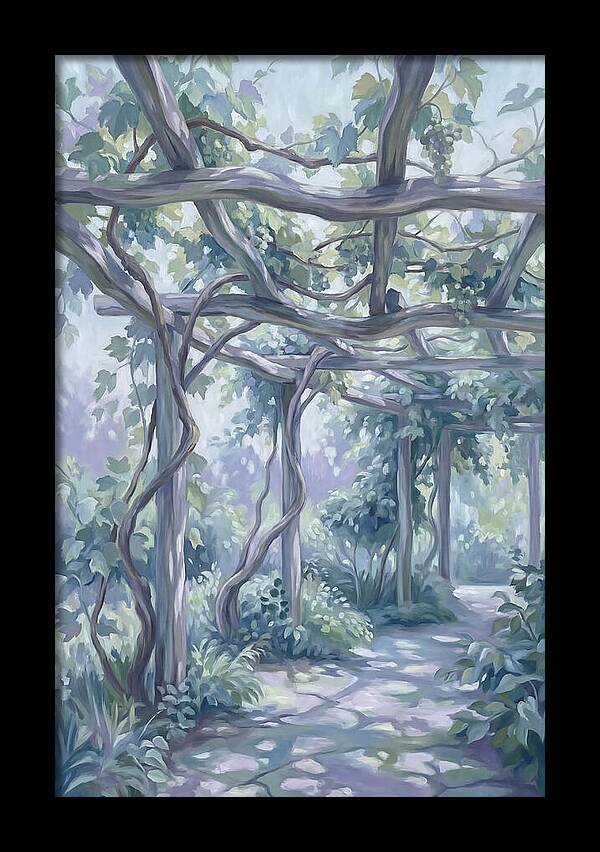 Garden Pathway Under Vines