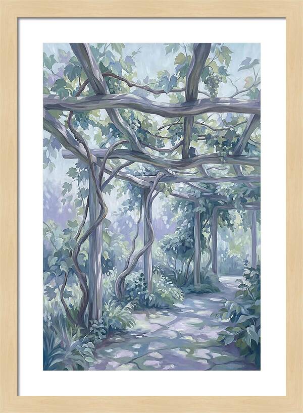 Garden Pathway Under Vines