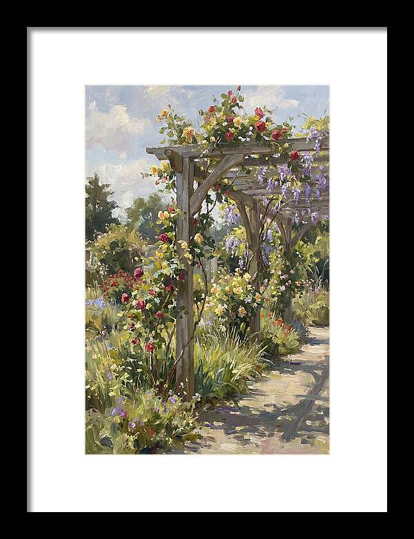 Garden Pergola In Bloom