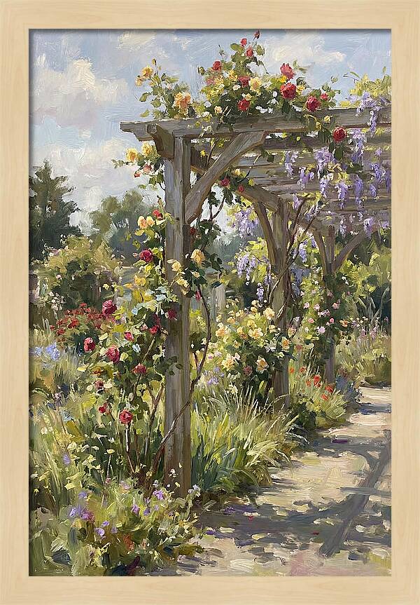 Garden Pergola In Bloom