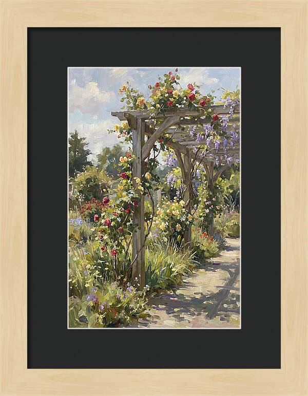Garden Pergola In Bloom
