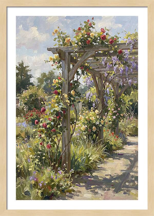 Garden Pergola In Bloom
