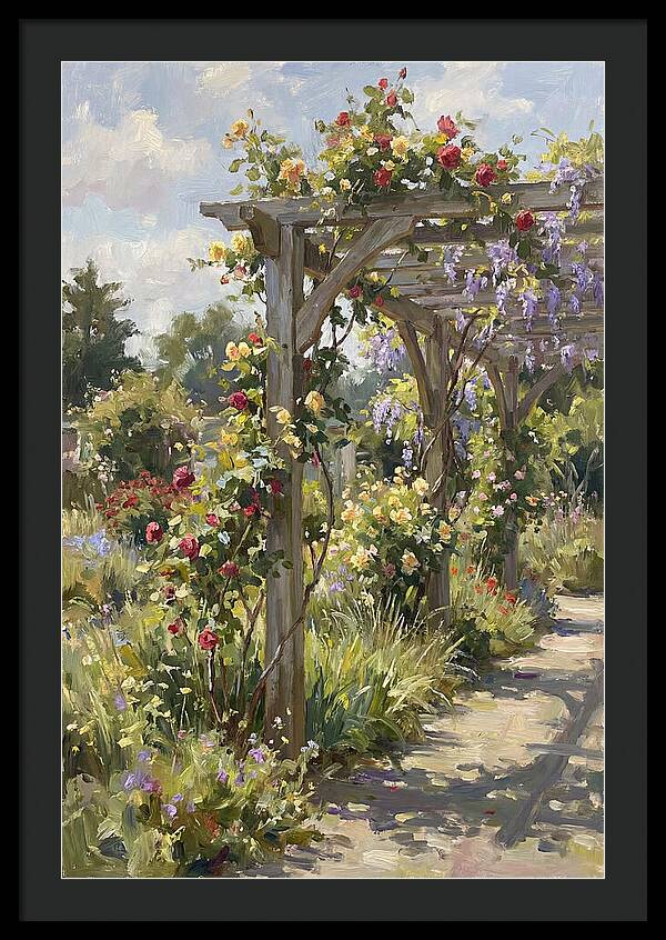 Garden Pergola In Bloom