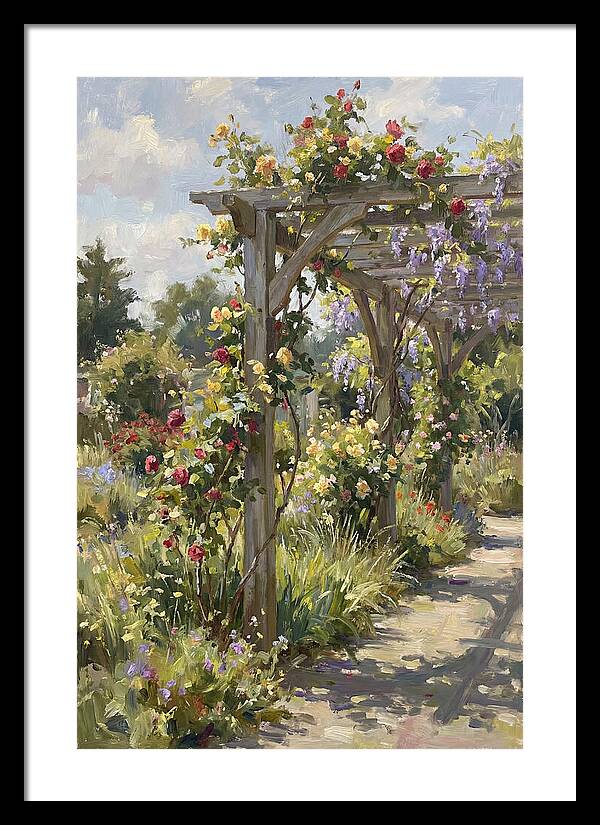 Garden Pergola In Bloom