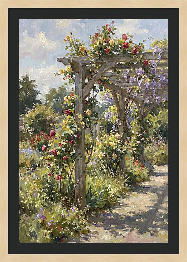 Garden Pergola In Bloom