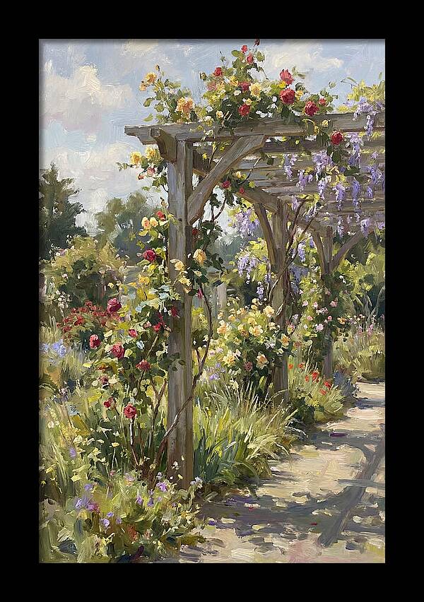 Garden Pergola In Bloom
