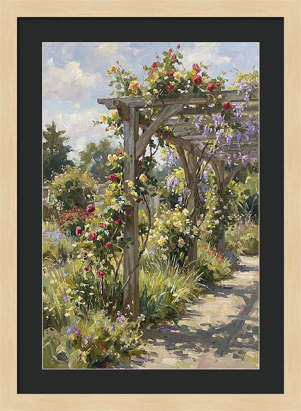 Garden Pergola In Bloom
