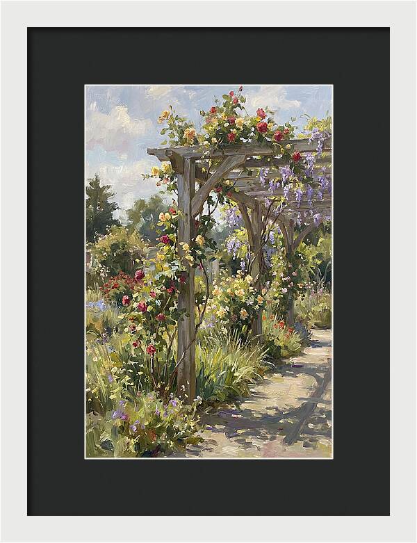 Garden Pergola In Bloom