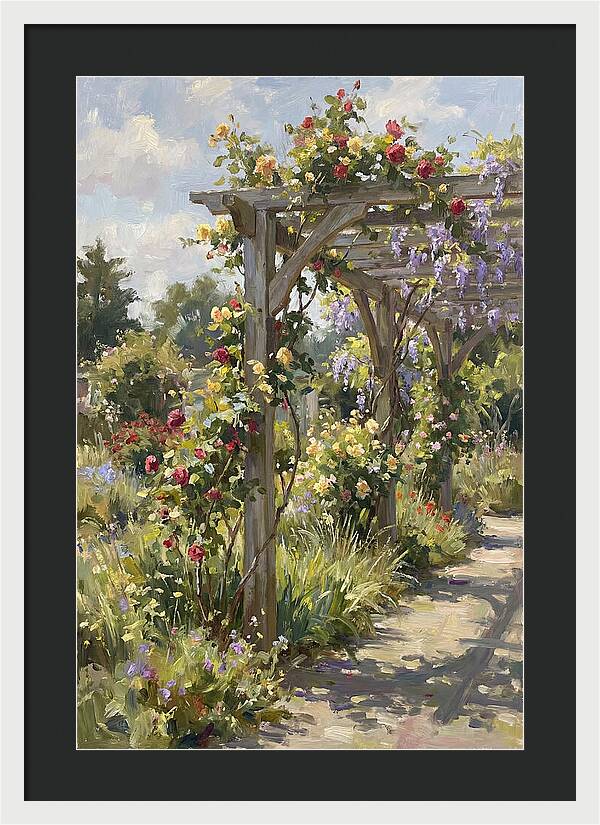 Garden Pergola In Bloom