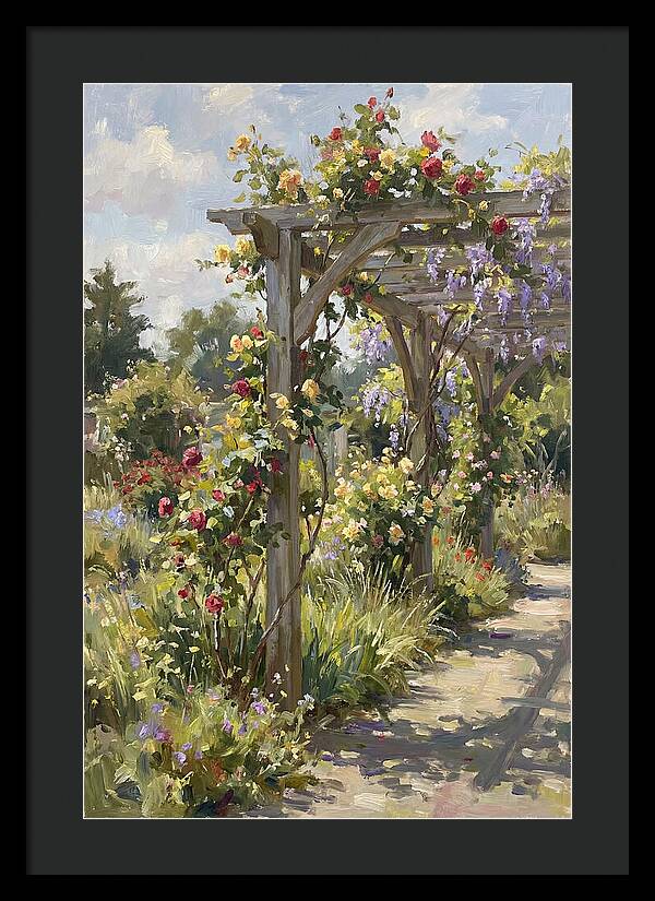 Garden Pergola In Bloom