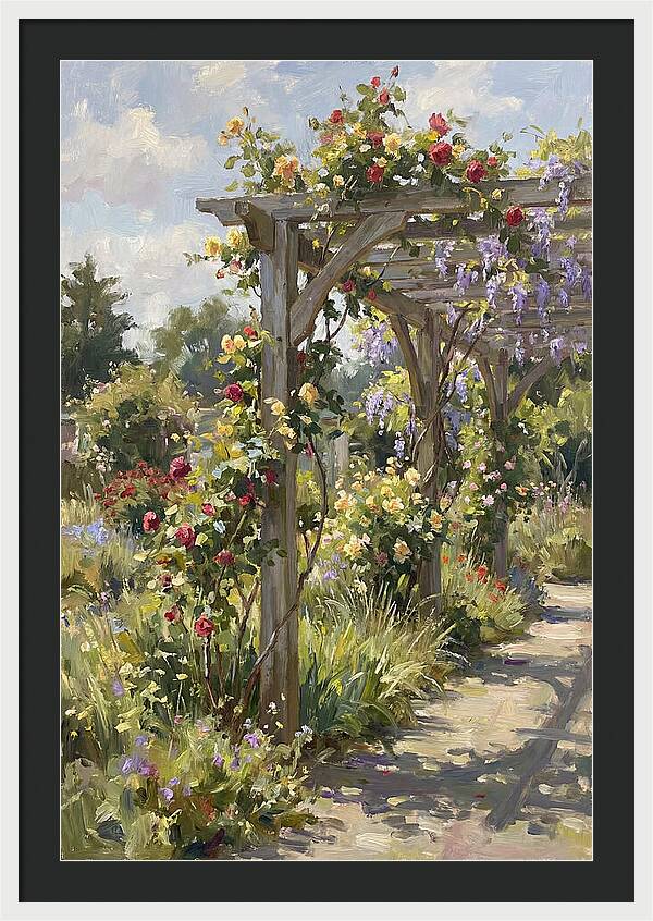 Garden Pergola In Bloom