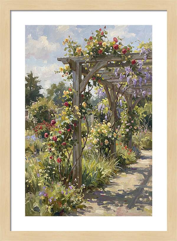 Garden Pergola In Bloom