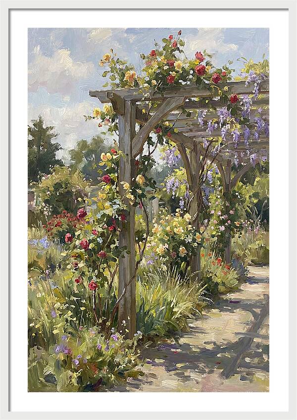 Garden Pergola In Bloom