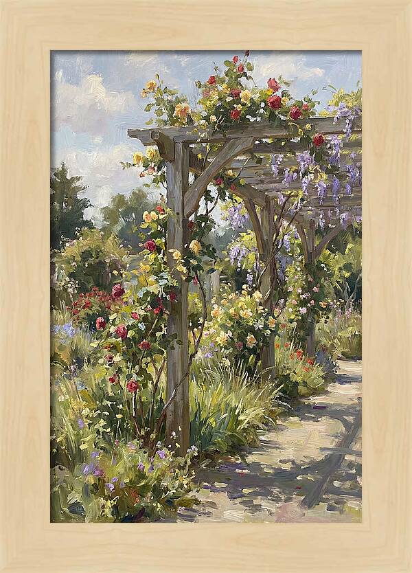 Garden Pergola In Bloom