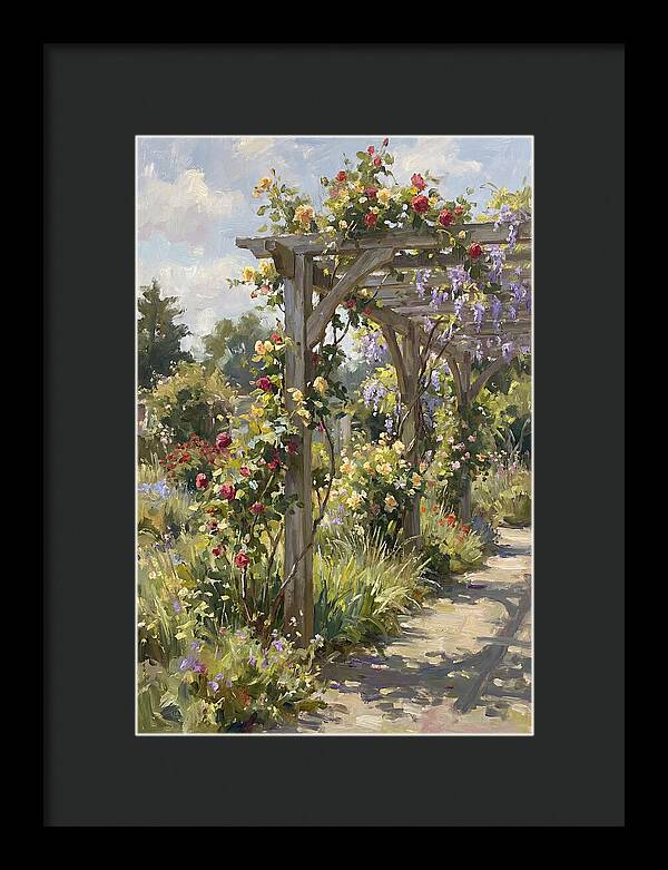 Garden Pergola In Bloom