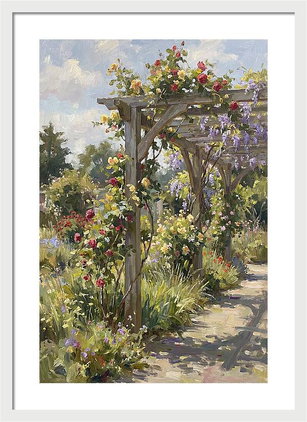 Garden Pergola In Bloom