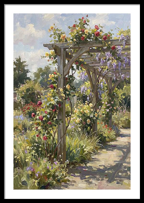 Garden Pergola In Bloom