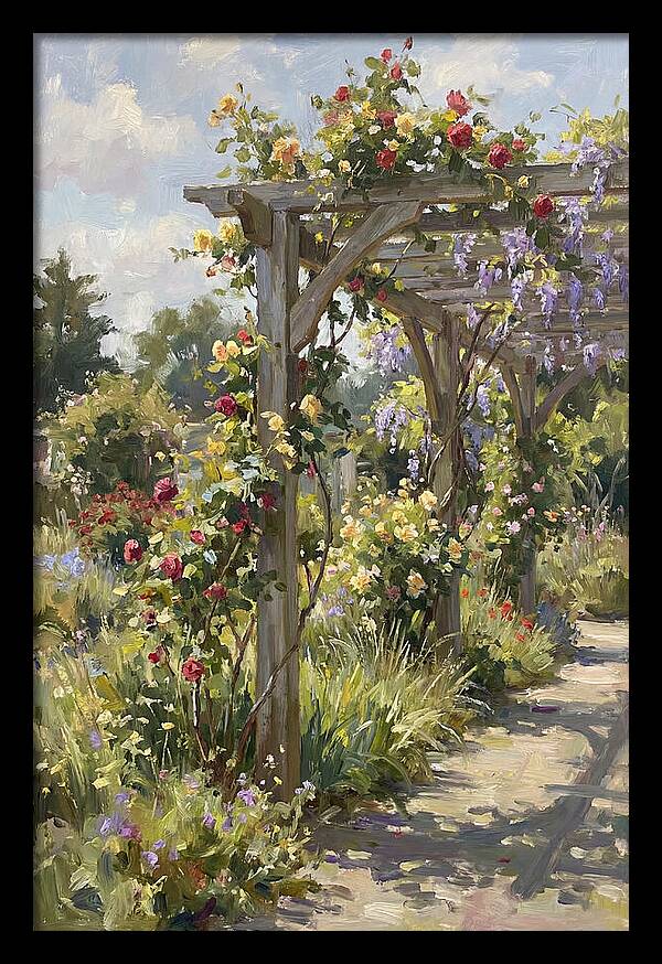 Garden Pergola In Bloom