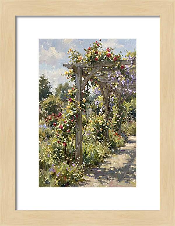 Garden Pergola In Bloom