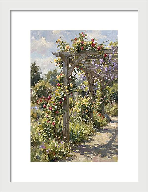 Garden Pergola In Bloom