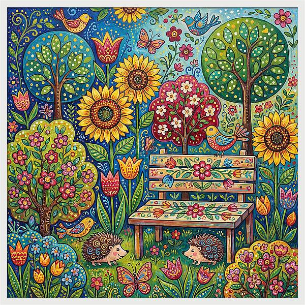 Garden Retreat In Bloom