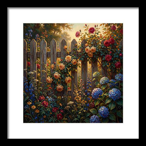 Garden Serenity Behind The Fence